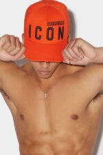 Dsquared2 Iconic GREEN Be Icon Baseball D2 Cap - Image 5