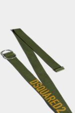 Dsquared2 Iconic GREEN One Life Organic Cotton Belt - Image 3