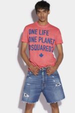 Dsquared2 Iconic Green Tab Organic Cotton Box Shorts