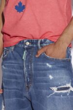 Dsquared2 Iconic Green Tab Organic Cotton Box Shorts - Image 3
