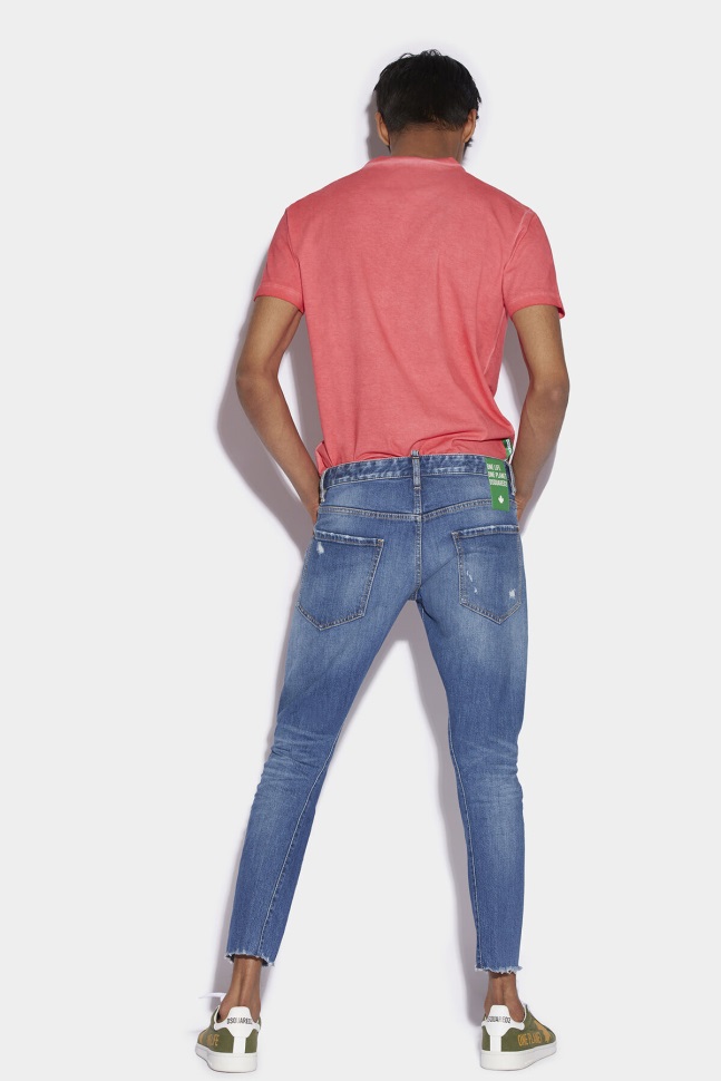 Dsquared2 Iconic Green Tab Partially Organic Cotton Sexy Twist Jeans - Image 2