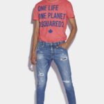 Dsquared2 Iconic Green Tab Partially Organic Cotton Sexy Twist Jeans