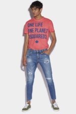 Dsquared2 Iconic Green Tab Partially Organic Cotton Sexy Twist Jeans
