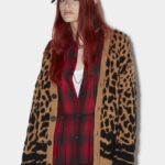 Dsquared2 Iconic Guepard Cardigan CAMEL D2