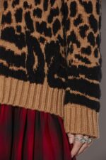 Dsquared2 Iconic Guepard Cardigan CAMEL D2 - Image 5