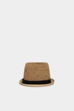 Dsquared2 Iconic Hat-tiude Hat D2 NATURAL - Image 2