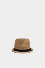 Dsquared2 Iconic Hat-tiude Hat D2 NATURAL