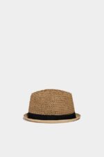 Dsquared2 Iconic Hat-tiude Hat D2 NATURAL - Image 3