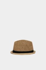 Dsquared2 Iconic Hat-tiude Hat D2 NATURAL - Image 4