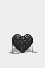 Dsquared2 Iconic Heart Bag WHITE/BLACK - Image 2
