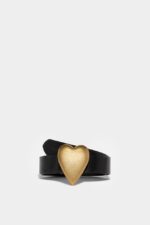Dsquared2 Iconic Heart Belt BLACK