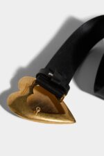 Dsquared2 Iconic Heart Belt BLACK - Image 3