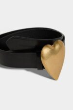 Dsquared2 Iconic Heart Belt BLACK - Image 4