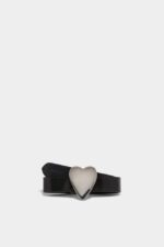 Dsquared2 Iconic Heart Belt BLACK/BLACK