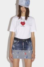 Dsquared2 Iconic Heart Me T-Shirt D2 WHITE