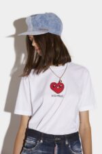 Dsquared2 Iconic Heart Me T-Shirt D2 WHITE - Image 4