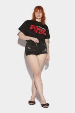 Dsquared2 Iconic Honey High Waist Hot Pants D2 BLACK
