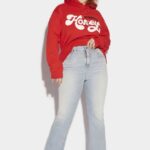 Dsquared2 Iconic Honey Light Wash High Waisted Bell Bottom Jeans