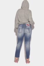 Dsquared2 Iconic Honey Medium Wash Cropped Twiggy Jean - Image 2