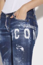 Dsquared2 Iconic Icon Dark Wash Jennifer Jeans - Image 4