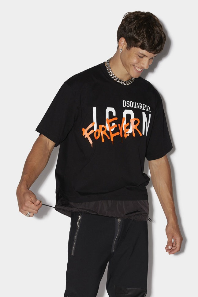 dsquared2_iconic_icon_forever_cool_t_shirt_white.jpg Dsquared2 Iconic Icon Forever Cool T-Shirt WHITE - Image 1