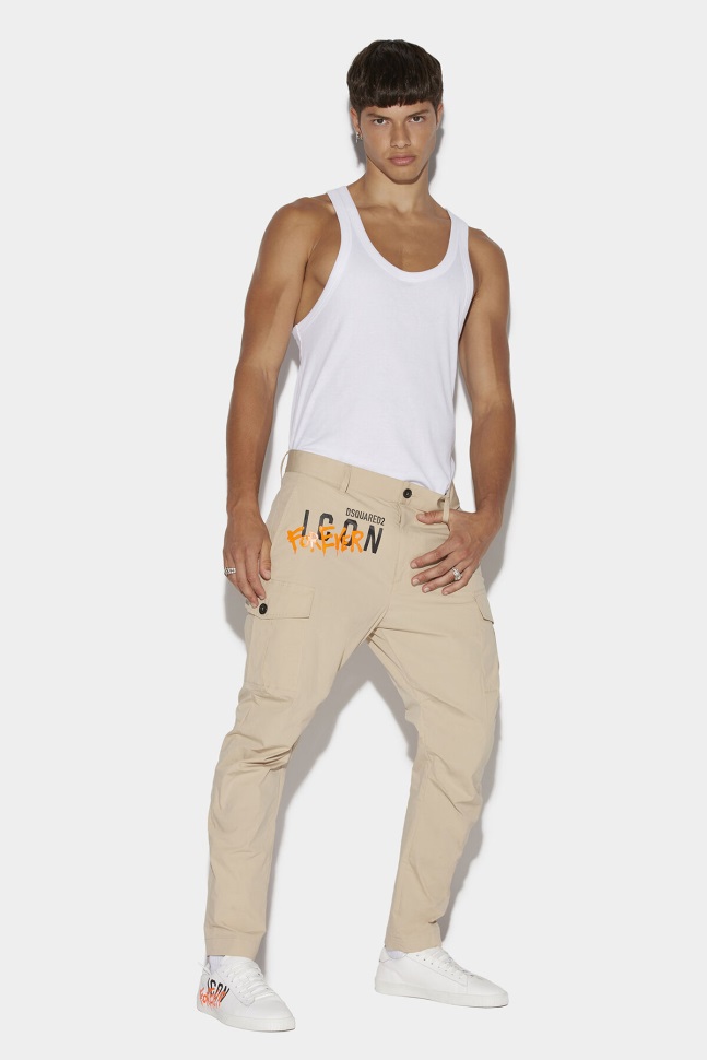 dsquared2_iconic_icon_forever_sexy_cargo_trousers.jpg Dsquared2 Iconic Icon Forever Sexy Cargo Trousers - Image 1
