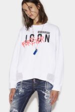 Dsquared2 Iconic Icon Forever Sweatshirt WHITE