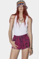 Dsquared2 Iconic Icon High Waisted Hot Shorts - Image 3