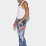 Dsquared2 Iconic Icon Medium Wash Skater Jeans