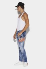 Dsquared2 Iconic Icon Medium Wash Skater Jeans