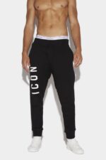 Dsquared2 Iconic Icon Ski Joggers WHITE/BLACK - Image 3