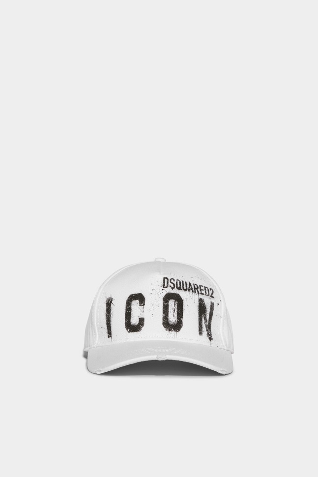 dsquared2_iconic_icon_spray_baseball_cap_black_fantasy.jpg Dsquared2 Iconic Icon Spray Baseball Cap BLACK/FANTASY - Image 1
