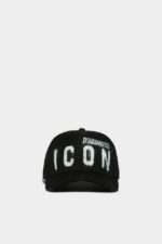 Dsquared2 Iconic Icon Spray Baseball Cap D2 BLACK