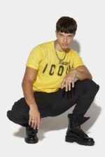 Dsquared2 Iconic Icon Spray Cool T-Shirt WHITE/FANTASY