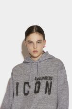 Dsquared2 Iconic Icon Spray Sweatshirt D2 GREY