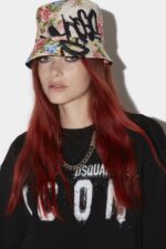 Dsquared2 Iconic Icon Spray Sweatshirt D2 WHITE/BLACK - Image 3