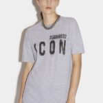 Dsquared2 Iconic Icon Spray T-Shirt D2 GREY