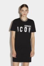 Dsquared2 Iconic Icon Spray T-Shirt Dress
