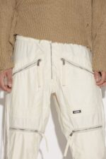 Dsquared2 Iconic IVORY Parachute Trousers - Image 3