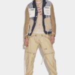 Dsquared2 Iconic IVORY/SAFARI Parachute Trousers D2