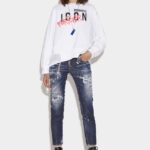 Dsquared2 Iconic Jennifer Cropped Denim Jeans