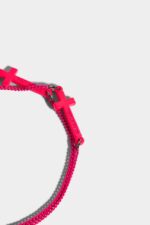 Dsquared2 Iconic Jesus Bracelets BLACK/ORANGE FLUO - Image 2