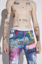 Dsquared2 Iconic L.A. Customized Cool Guy Cropped Jeans BLUE D2 - Image 3