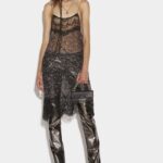 Dsquared2 Iconic Lace Cami Dress LIGHT BLUE/BLACK