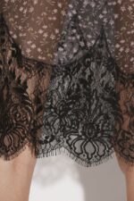 Dsquared2 Iconic Lace Cami Dress LIGHT BLUE/BLACK - Image 5