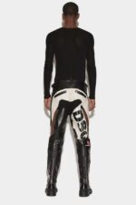 Dsquared2 Iconic Leather Racing Trousers - Image 2