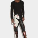 Dsquared2 Iconic Leather Racing Trousers