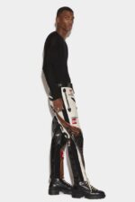 Dsquared2 Iconic Leather Racing Trousers - Image 3