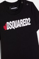Dsquared2 Iconic LEMON YELLOW/BLACK D2Kids T-Shirt - Image 3