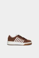 Dsquared2 Iconic LIGHT BLUE/BROWN Bumper Sneakers D2 BROWN